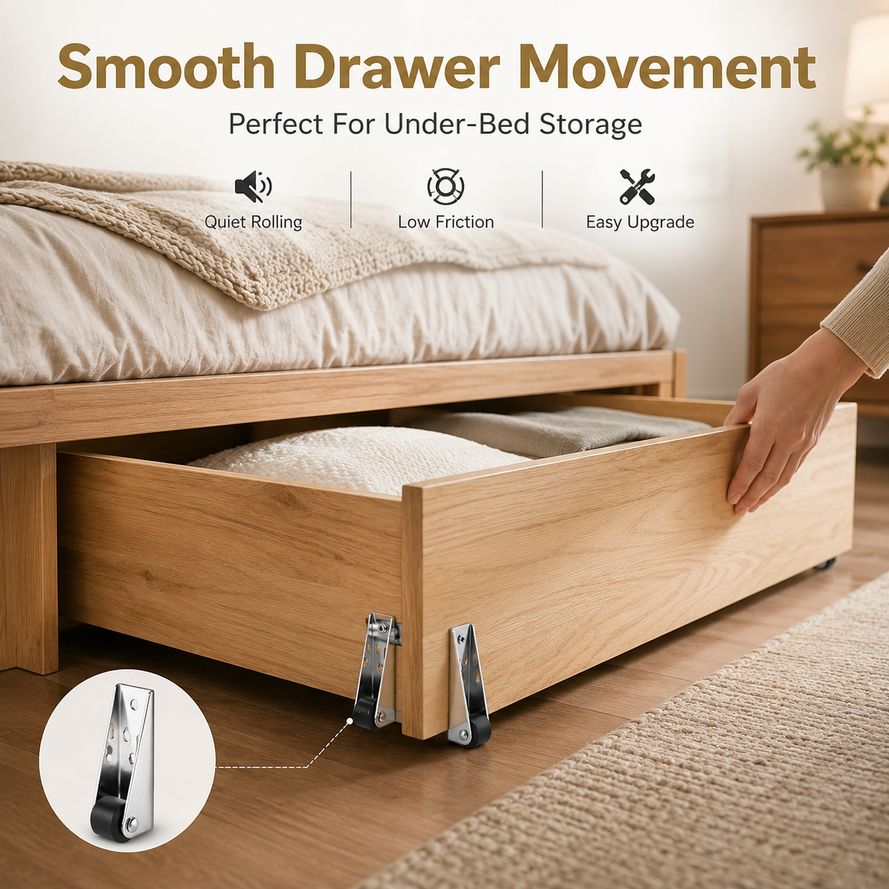 🔥 50K+ Sold! Mini Caster Wheels – Fix Sagging Doors & Move Furniture Easily ✨