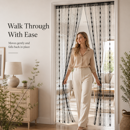✨ Elegant Beaded String Door Curtain 🚪