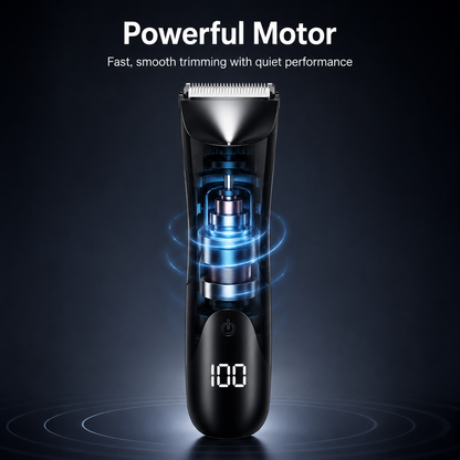 Waterproof Body Hair Trimmer for Men 🚿 Smooth Full-Body Grooming ✨