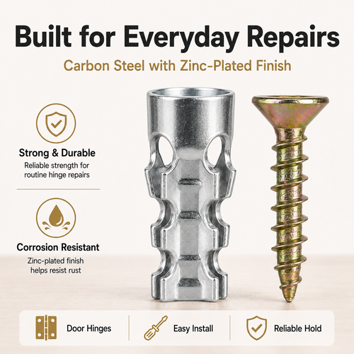 🔩 60Pcs Hinge Repair Kit with Wood Screws 🛠️