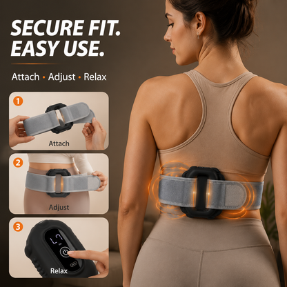 🚚 FREE SHIPPING 💨💆 Hands Free Cordless Deep Tissue Muscle Massager with Strap 🔌
