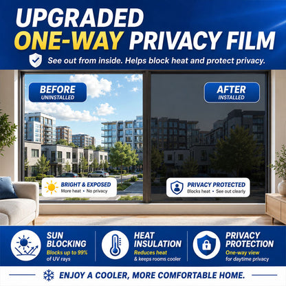 🚨 [50% OFF Today] PrivacyShield One-Way Window Film | Heat & UV Control ☀️