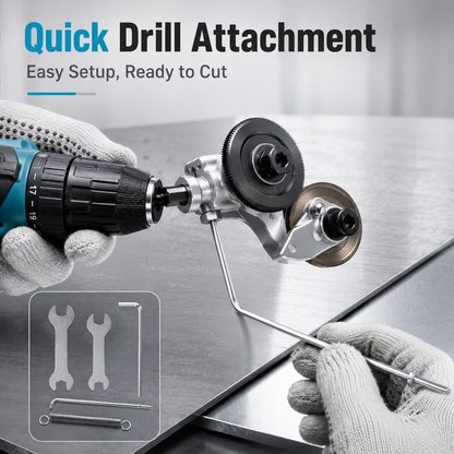 ⚡ High-Speed Drill Metal Cutter Attachment – Cut Sheet Metal Faster & Easier