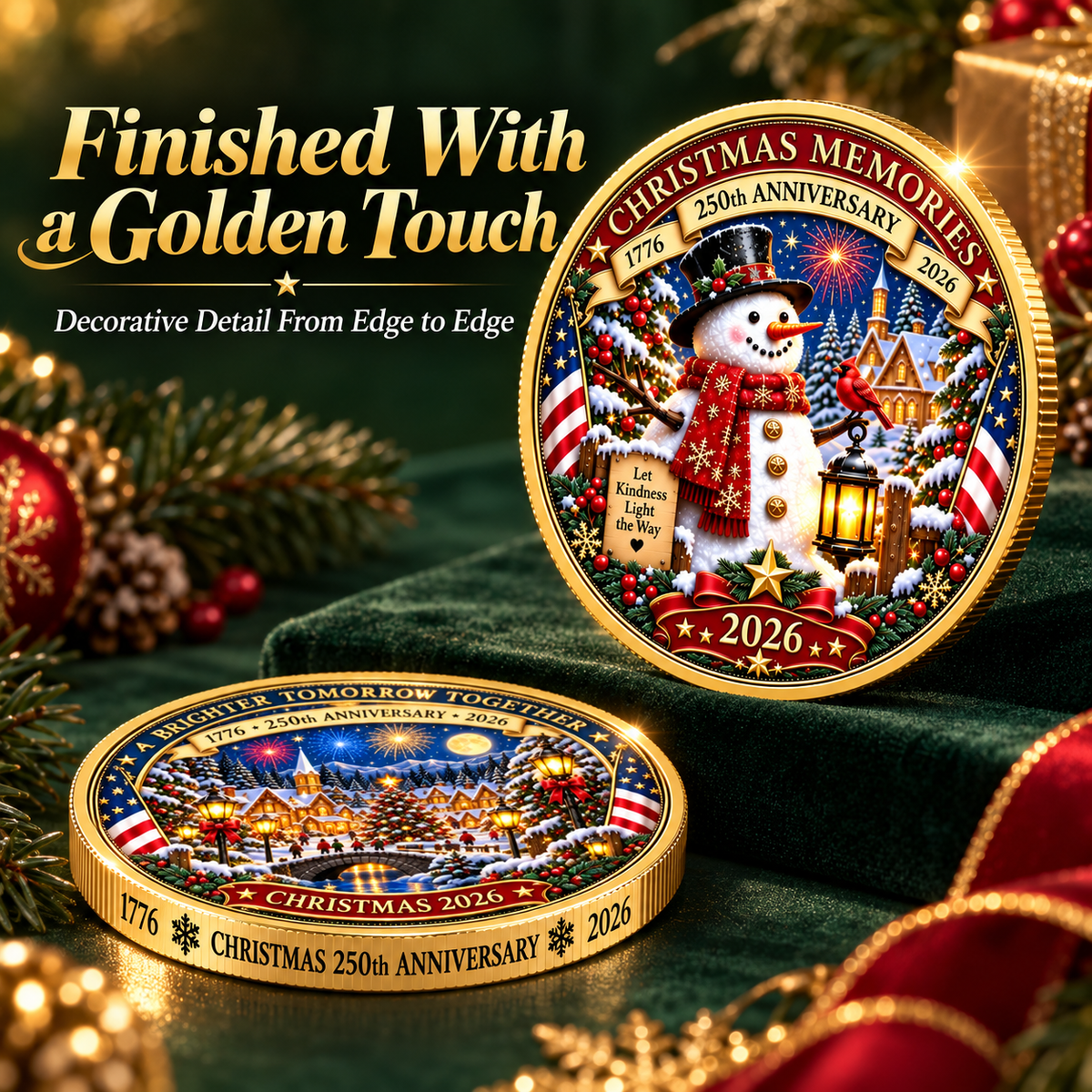 🎄 2026 Christmas 250th Anniversary Commemorative Collectible Keepsake ⭐