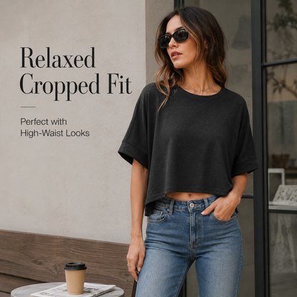 🔥 Soft Oversized Tee Women Love – Comfy, Loose & Flattering ✨