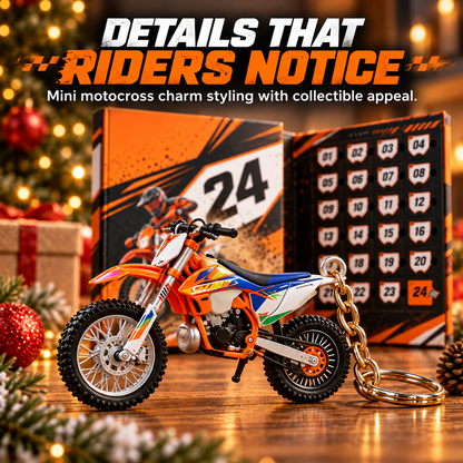 🏁 24-Day Motocross Advent Calendar – Rider-Inspired Mini Charms & Dirt Bike Christmas Surprises