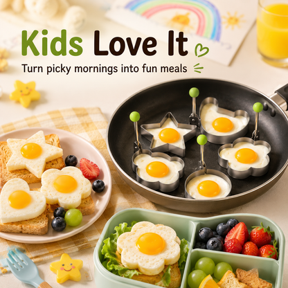 🍳 Cute Egg Molds – Fun Eggs & Pancakes for Kids 🥞✨