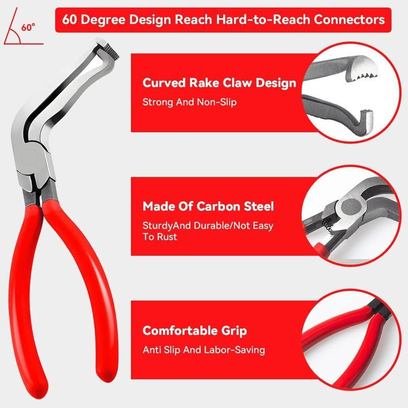 🛠️ 5-Piece Automotive Electrical Disconnect Pliers Kit | Connector & Clip Removal Tools