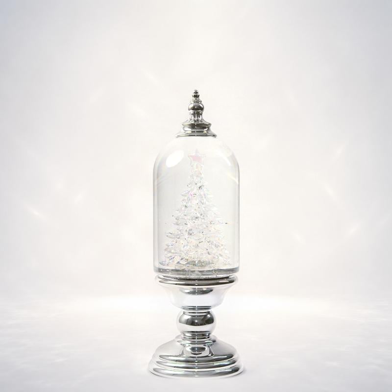 ❄️ Illuminated Musical Christmas Snow Globe Lantern – Swirling Snow, Warm Lights & Festive Music