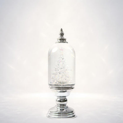 ❄️ Illuminated Musical Christmas Snow Globe Lantern – Swirling Snow, Warm Lights & Festive Music