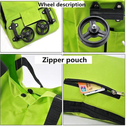 ⏰2-in-1 Foldable Shopping Cart