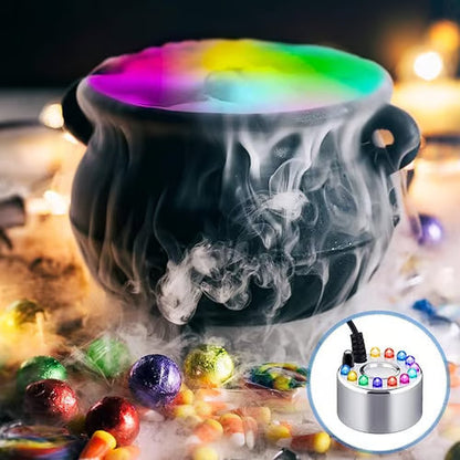 🎃 12 LED Ultrasonic Mist Maker Fogger for Halloween Décor ✨
