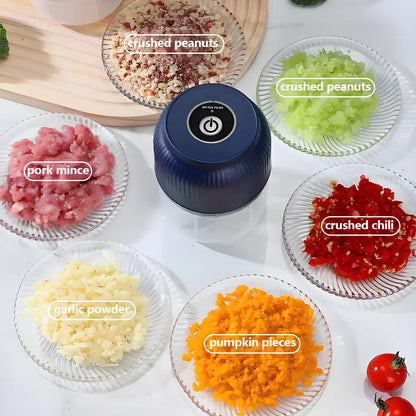 🥗⚡ Mini Electric Food Chopper – Fast 4-Blade Kitchen Grinder