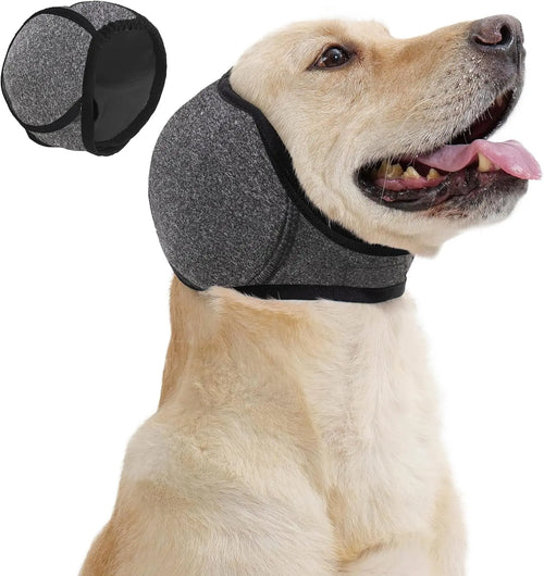 Dog Calming Hoodie & Waterproof Ear Wraps – Anxiety Relief Noise Cancelling Muffs for Bathing & Fireworks