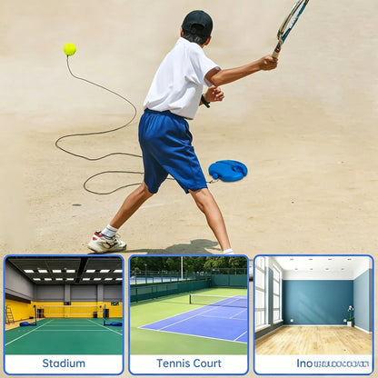 🎾💥Solo Tennis Practice Rebounder – 2-Piece Trainer with Balls