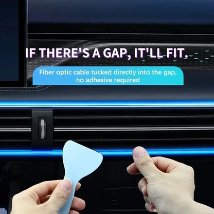 🚘 RGB Car Interior Ambient Light Strip – App, Remote & Music Sync Neon Kit ✨