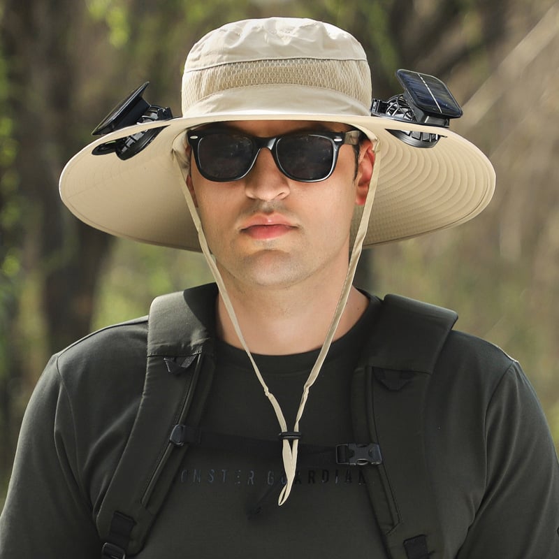 🔥Summer Hot Sale 49% OFF⚡2026 New Ultralight Solar Fan Sun Hat🎁Lighter Than a Baseball!⚾