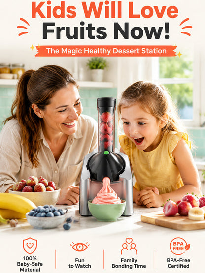 🍓 Frozen Fruit Soft Serve Maker – 110V Home Dessert Machine