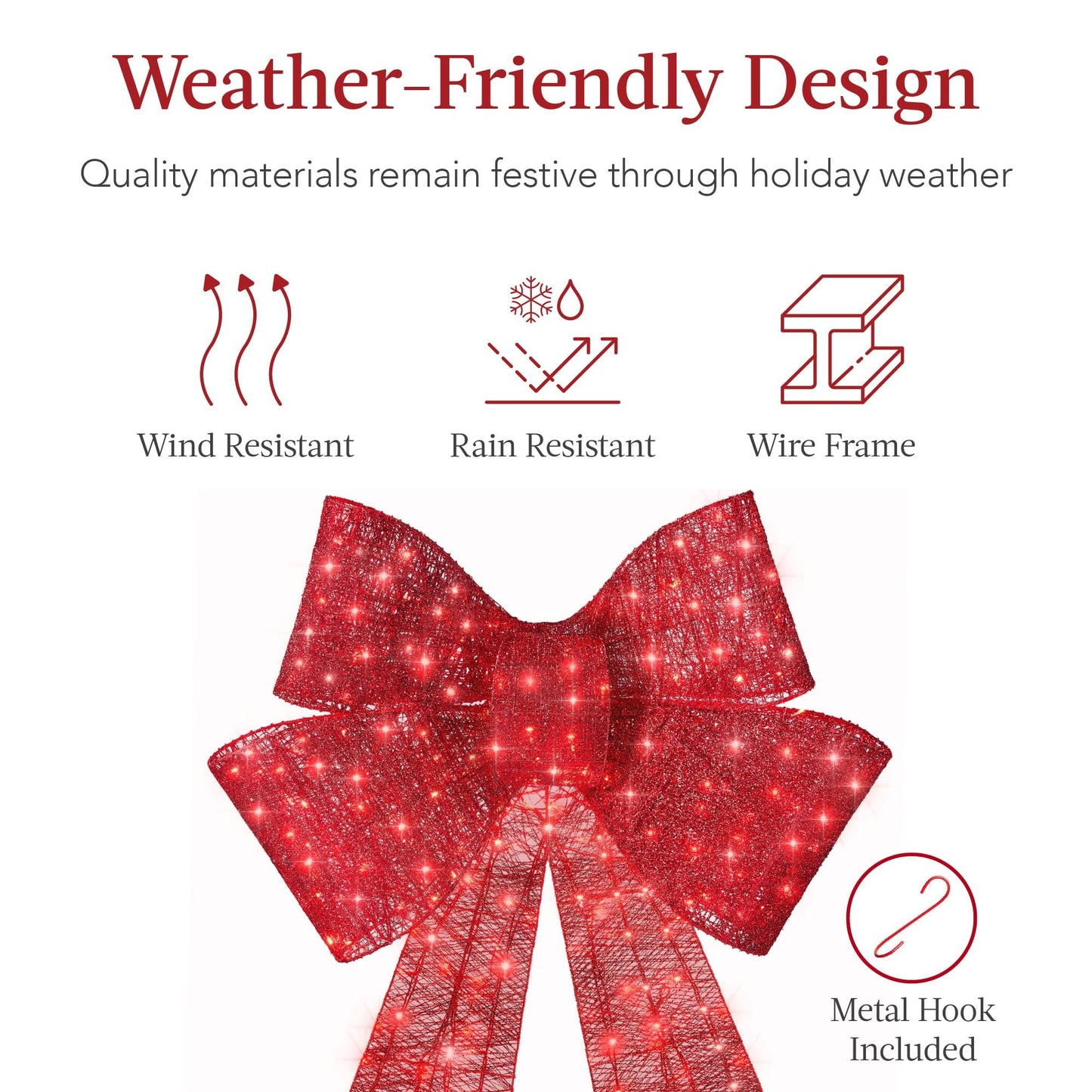 🔥55% OFF Hot Sale🎁✨🎄 48-Inch Lighted Christmas Bow 🎀