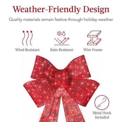 🔥55% OFF Hot Sale🎁✨🎄 48-Inch Lighted Christmas Bow 🎀