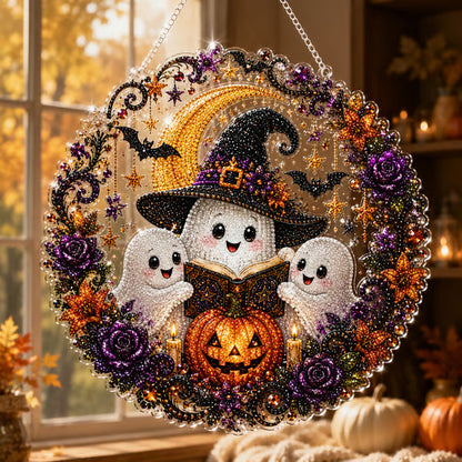 🔮DIY Witch Diamond Painting Suncatcher Ornament 🎃