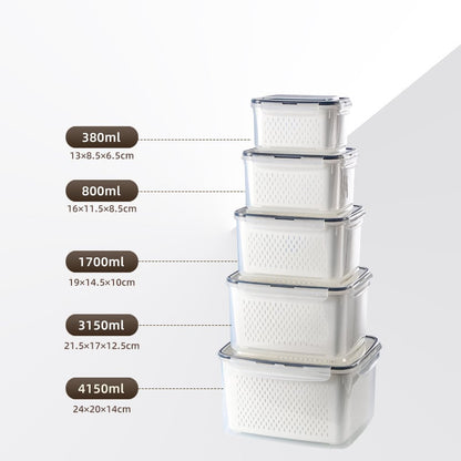 The Ultimate 3-6pc Fridge Organizer Set - Keep Food Fresh 3x Longer! 🥬✨