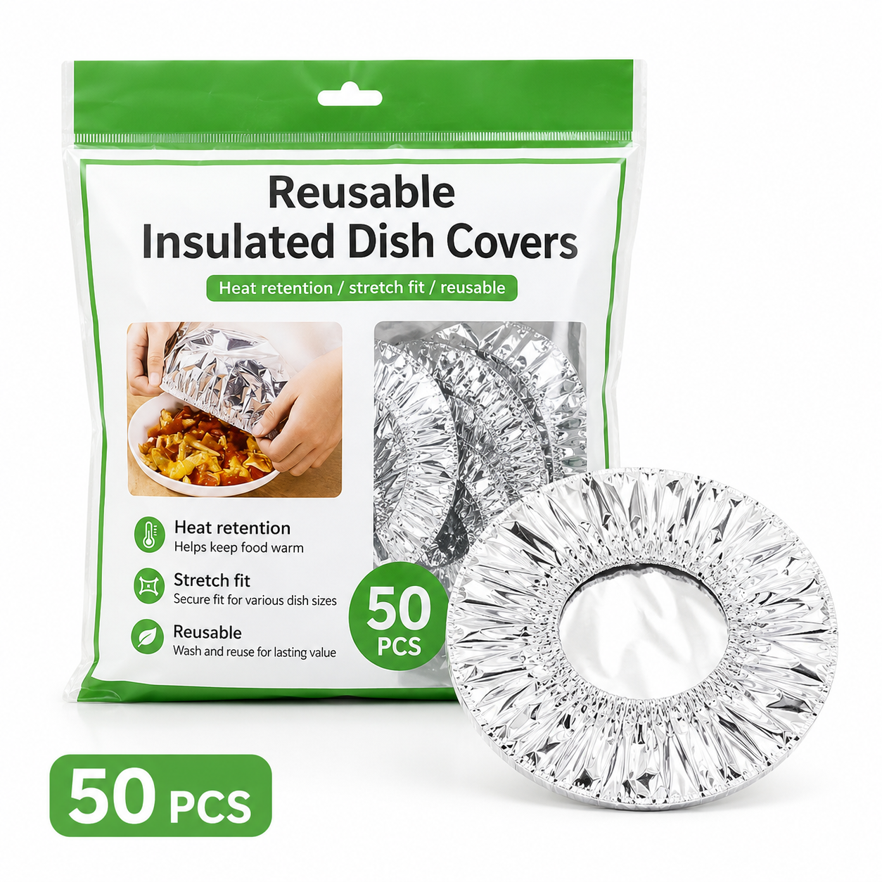 🔥 Reusable Thermal Dish Covers – Keep Food Warm & Fresh Longer
