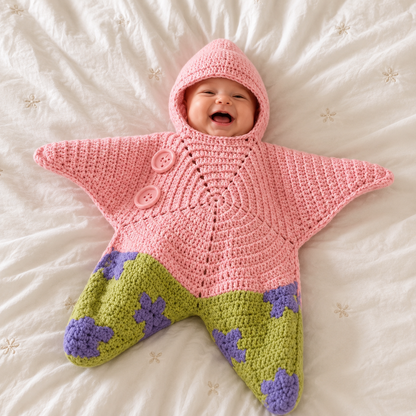 👶Turn Your Little One Into the Cutest Starfish Ever! – Handmade Baby Outfit🥹