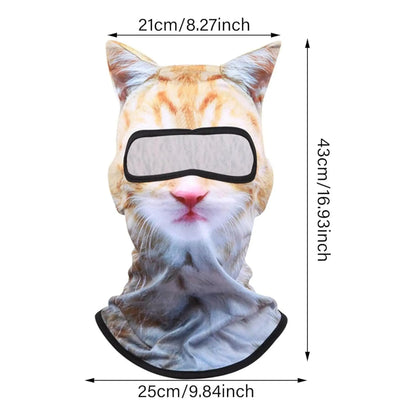 🔥 50% OFF 🐱 3D Animal Ski Balaclava with Ears – Fun Winter Face Mask
