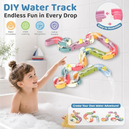 🔥 50% OFF TODAY 🛁 48PCS DIY Bath Water Track Toy🌈