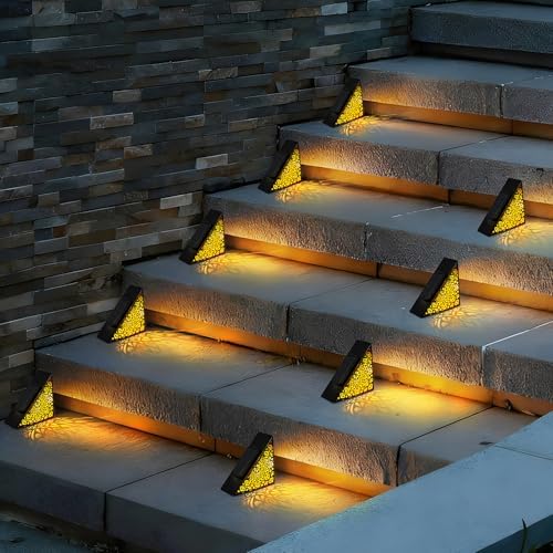 ✨🌙2-Pack Solar Step Lights for Cozy Garden and Patio Lighting