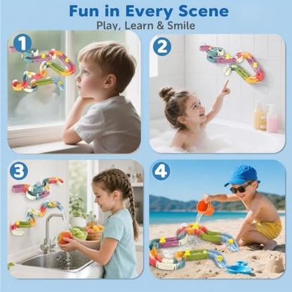 🔥 50% OFF TODAY 🛁 48PCS DIY Bath Water Track Toy🌈