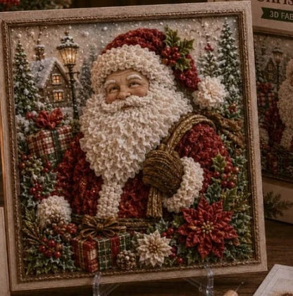 🎄3D Christmas Fabric Poke Art Kit – DIY Holiday Craft for Adults & Beginners