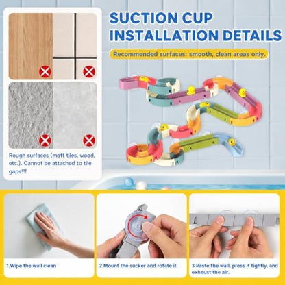 🔥 50% OFF TODAY 🛁 48PCS DIY Bath Water Track Toy🌈