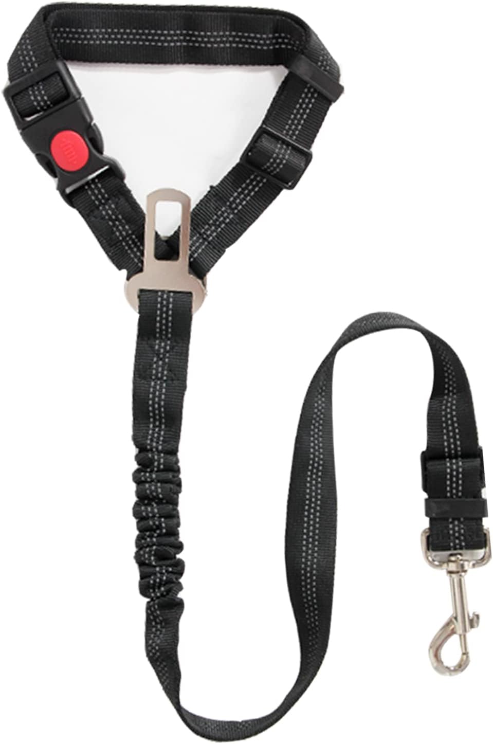 Dog Seat Belt, Upgraded 2-in-1 Pet Dog Car Seat Belt and Headrest Mounting System