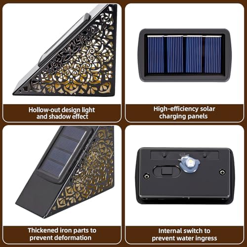 ✨🌙2-Pack Solar Step Lights for Cozy Garden and Patio Lighting