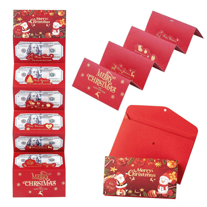 🎁 Foldable Surprise Christmas Cash Gift Envelope – Pop-Up Holiday Money Holder ✨