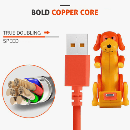 ✨ Cute Puppy Fast Charging Cable – Fun 3A Charger with Data Transfer 🐶⚡
