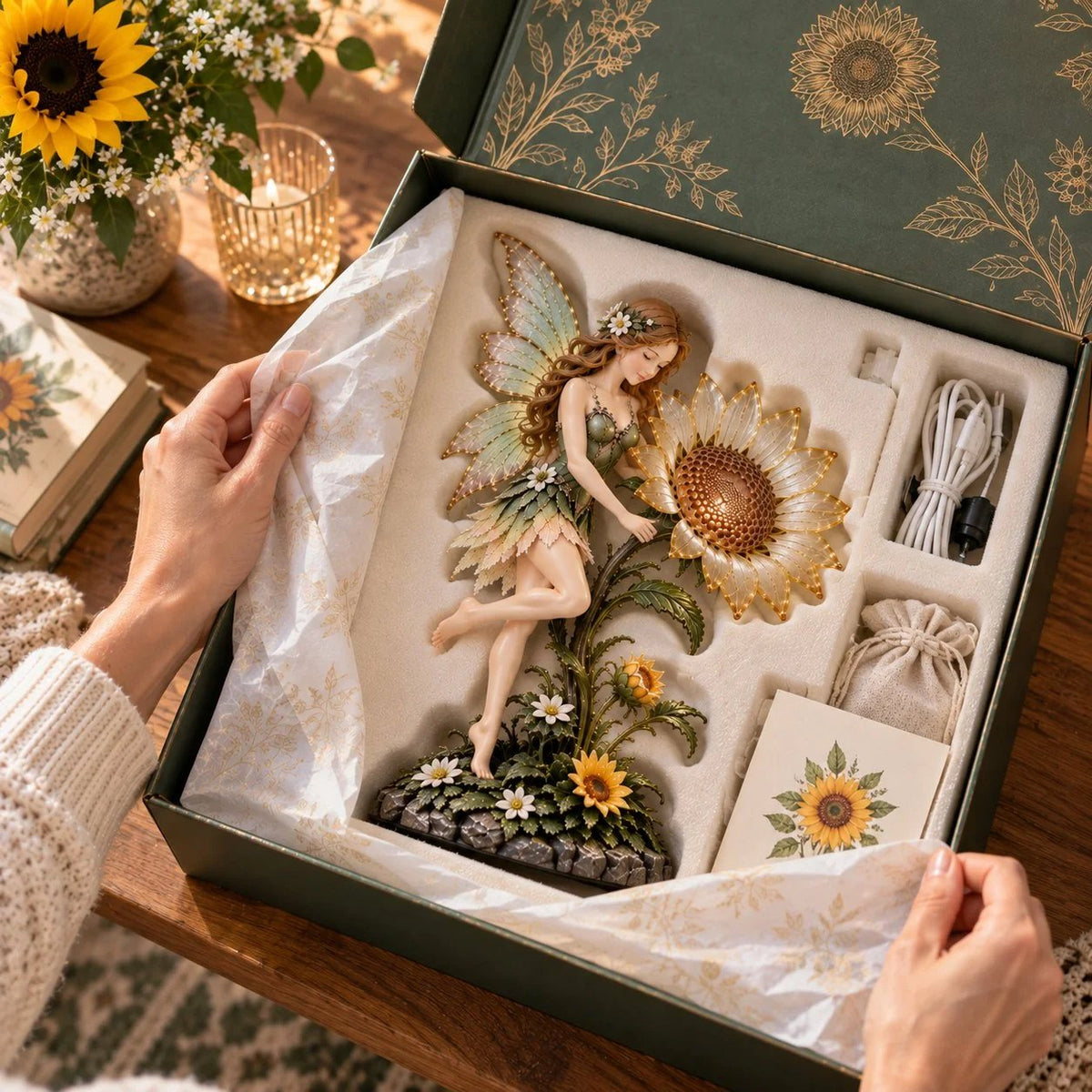 🌻Enchanted Sunflower Fairy Projection Lamp🧚