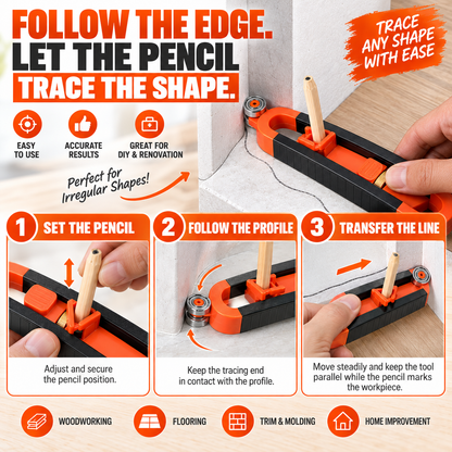🏠Contour Gauge Scribe Tool with Lock and Pencil