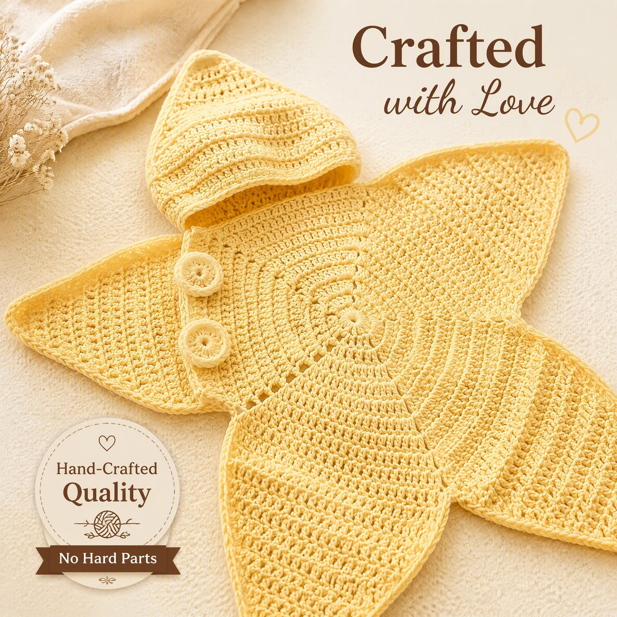 👶Turn Your Little One Into the Cutest Starfish Ever! – Handmade Baby Outfit🥹