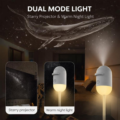 🔥Galaxy Projector 2-in-1 Starry Sky Projector & Night Light USB Galaxy Projector Night Light