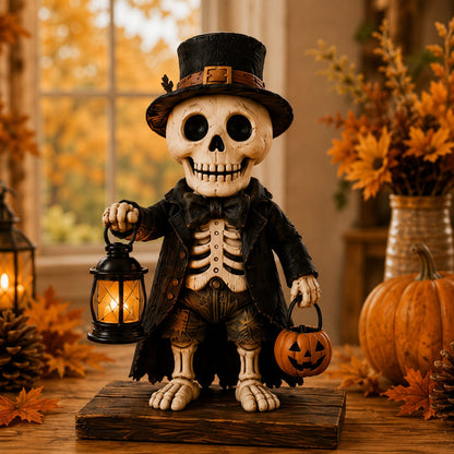🔥Last Day 49% OFF -🎃 Cute Spooky Halloween Mantel Figurine – Cozy Resin Decor 🍂
