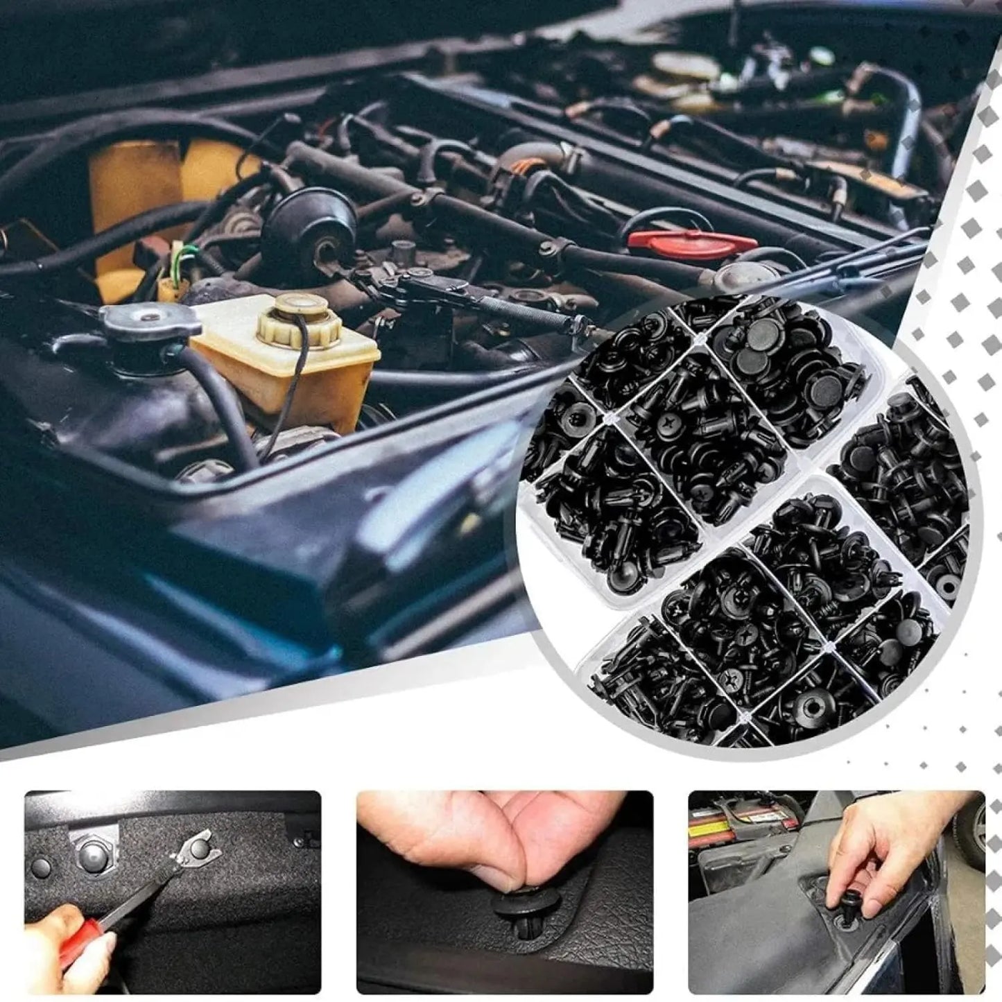 🚗50% OFF TODAY🔧Car Retainer Clip Kit with Remover 🧰