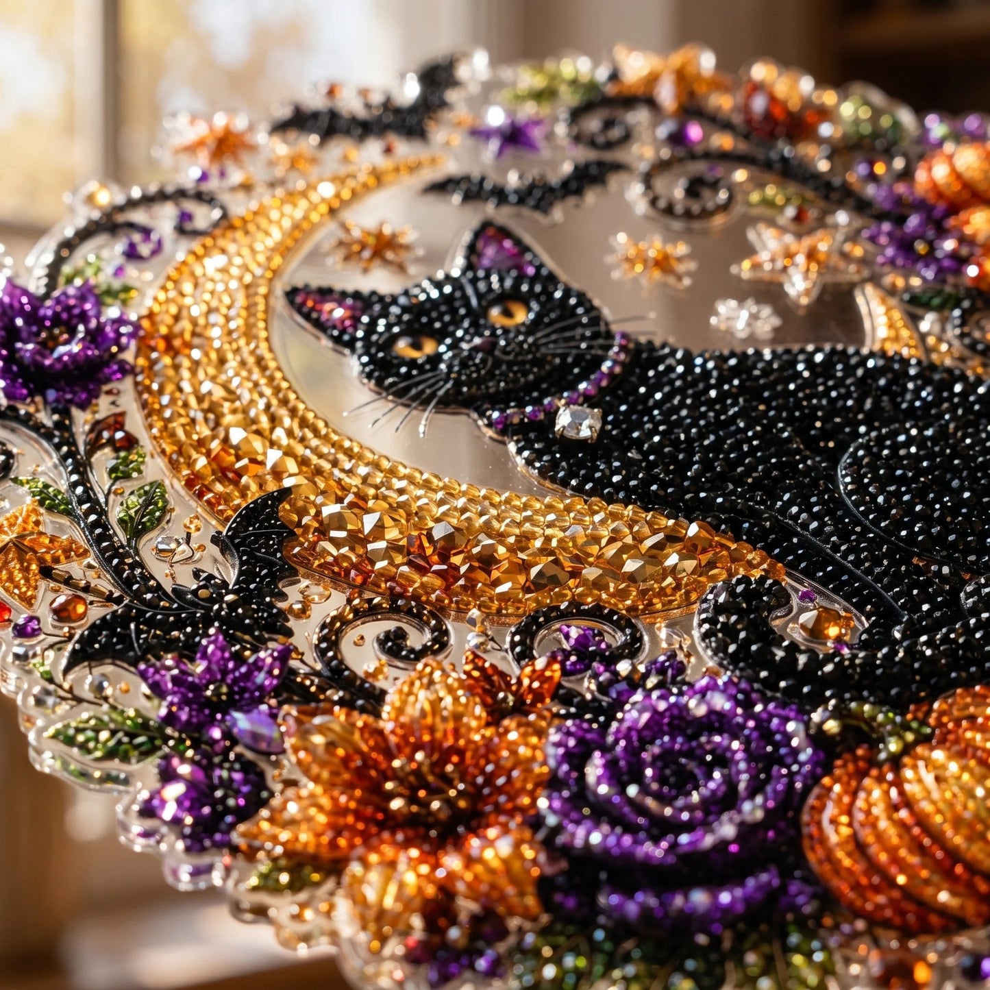 🎃 DIY Halloween Diamond Art Ornament | Sparkling Hanging Decor ✨