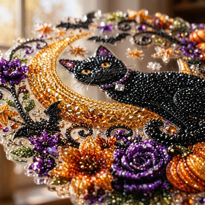 🎃 DIY Halloween Diamond Art Ornament | Sparkling Hanging Decor ✨