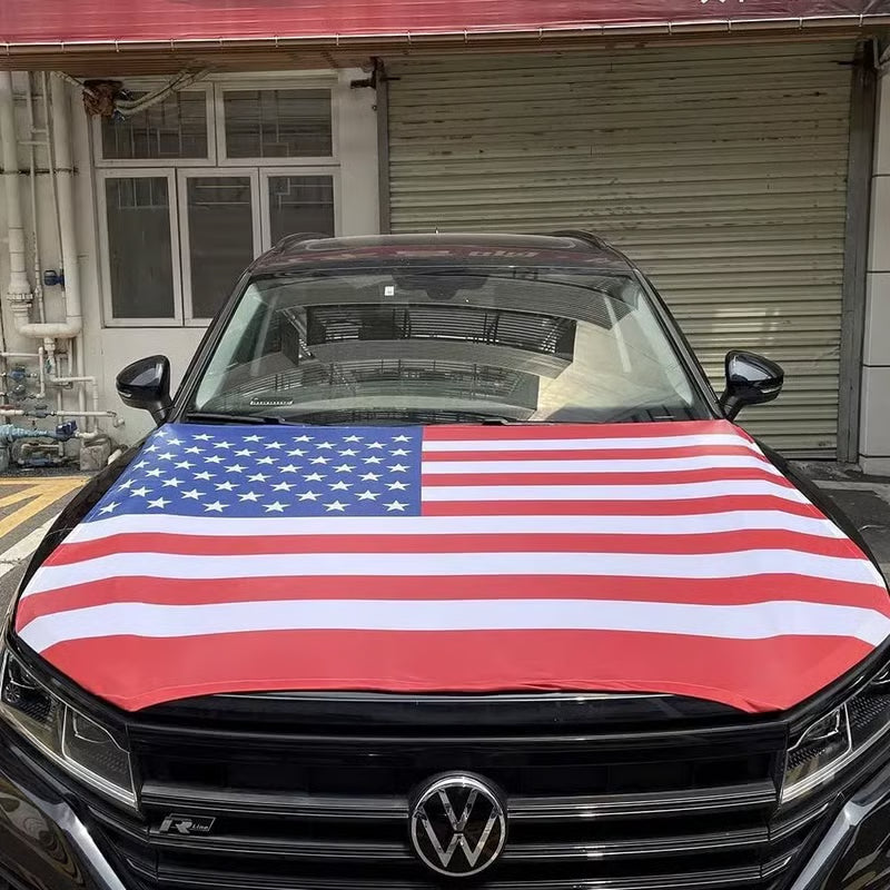 🎉4th Of July Flash Sale 65K+🔥American Car Hood Flag🦅No Glue No Tools🚗 Install in 1 Minute
