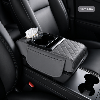 ✨ All-in-One Car Armrest Organizer – Cup Holder, Tissue Box & Side Storage