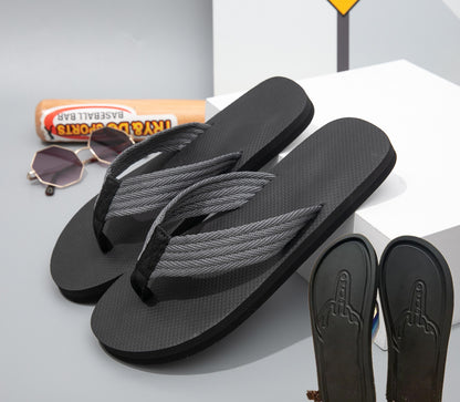 🚨50% OFF 🚨 Epic Beach Prank! Novelty Middle Finger Footprint Flip Flops 🏖️🖕