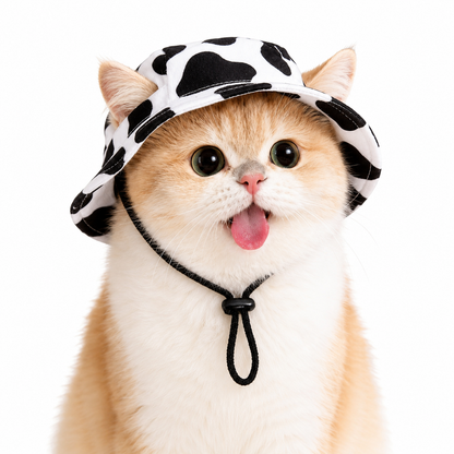 🐾 Adjustable Pet Bucket Sun Hat – Cute Outdoor Visor 👒